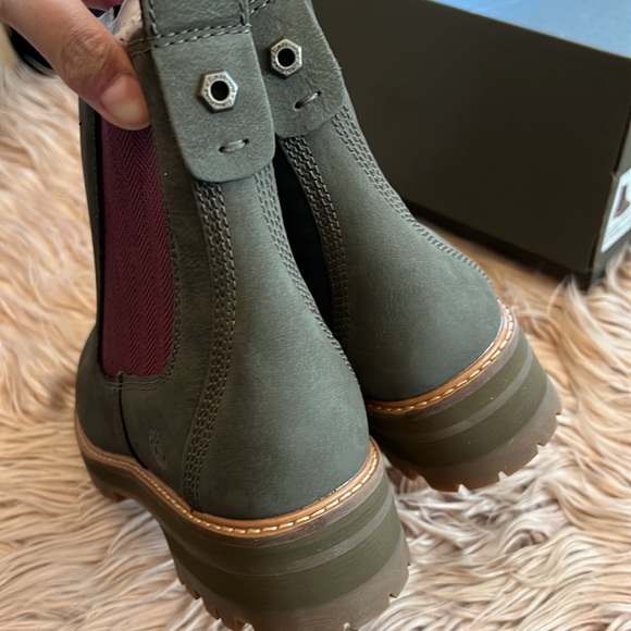 timberland booties COURMAYEUR VALLEY CHELSEA BOOTS green new - Picture 7 of 15